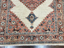 Peshawar Rug 5x7, Wool Hand Knotted Handmade Vintage Carpet, Serapi Design, Pakistani Rug 5 x 7 ft, Medium Sized, Geometric Rug