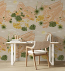 Vasquez Wallpaper, tan and peach