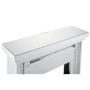 Nysa - 42" Fireplace - Mirrored & Faux Crystals