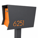 Retrobox-2.0 in TEXTURED GRAY METALLIC - Modern Mailbox