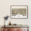 Vintage Map of Bedford City, Virginia 1891