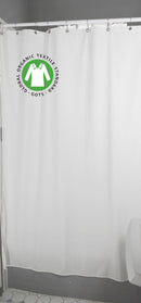 Organic Cotton Shower Curtain – Bath, Tub + Stall Sizes
