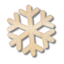 Unfinished Wood Etched Simple Snowflake Shape | Paint By Line Crafts | up to 30" DIY