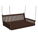Keystone Amish Co. 5 Foot Franklin Recycled Plastic Swing Bed, Tudor Brown
