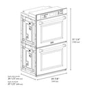 ZLINE 30"Professional True Convection Double Wall Oven, Air Fry, Self Clean, Stainless Steel WAD-30