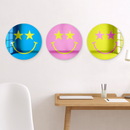 Bundle |  Happy Face with Starry Eyes Multicolor 3-Piece Set