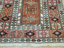 4' X 7' Antique Handmade Turkish Melas Oushak Wool Rug