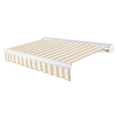 [14X10FT] Awntech Key West Premium Electric Outdoor Motorized Retractable Awning [FCL14/FCR14-SBY] (SAK46935)