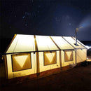 [14X16FT] White Duck Alpha Wall Tent With Heavy-Duty Frame And Bug Mesh Windows (SAK73214)