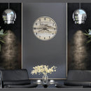15-Inch Personalized Teak Wall Clock – Custom Luxury Timepiece