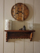 15-Inch Personalized Teak Wall Clock – Custom Luxury Timepiece