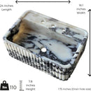 Calacatta Viola Marble Sink