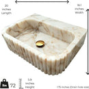 Calacatta Viola Marble Sink