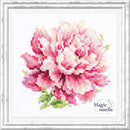 Peony Counted Cross Stitch Kit by Magic Needle 150-007