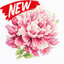 Peony Counted Cross Stitch Kit by Magic Needle 150-007