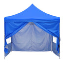 Ainfox 10x10 Feet Pop Up Backyard Canopy Tent, Instant Folding Shelter with 4 Sidewalls and Roller Bag for Party