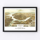 Vintage Map of Norfolk, Virginia 1892