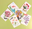 Greeting Card Making Kit. Flowers DIY Quilling Kit F07M3-5-FL8