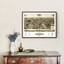 Vintage Map of Staunton, Virginia 1891