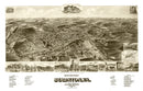 Vintage Map of Staunton, Virginia 1891