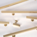 Lew's Square Bar Cabinet Knobs and Pulls in Polished Brass
