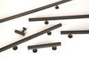 Lew's Square Bar Cabinet Knobs and Handles in Oil Rubbed Bronze