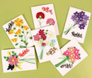 Greeting Card Making Kit. Lilac Flowers DIY Quilling Kit F07M3-5-FL1