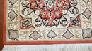 3x5 Red Chinese Plush Rug, Hand Knotted Soft Wool Carpet, Medallion Rug, Fine Vintage Rug, 120 Line, Small Area Rug