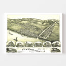 Vintage Map of New Martinsville, West Virginia 1899