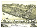 Vintage Map of New Martinsville, West Virginia 1899