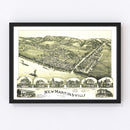 Vintage Map of New Martinsville, West Virginia 1899