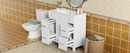 36' Bathroom Vanity with Ceramic Sink, White, Solid Wood Frame, Soft Close Doors, Adjustable Shelves, 3 Drawers ,Including Double-Depth Drawer for Hairdryer Storage(Old sku:SV000003AAW-2)