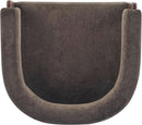 Dark Brown Velvet Upholstered Accent Chair Cushion