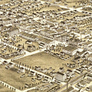 Vintage Map of Greensboro, North Carolina 1891