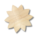 Unfinished Wood Etched Poinsettia Shape | Paint By Line Crafts | up to 30" DIY