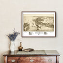 Vintage Map of Cedar Key, Florida 1884