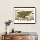 Vintage Map of Key West, Florida 1884