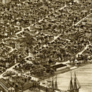 Vintage Map of Key West, Florida 1884