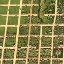 Vintage Map of Paducah, Kentucky 1889