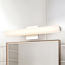DecorBites™ Modern LED Wall Sconce with Acrylic Shade, Chrome Finish, Rectangular Vanity Lighting in Warm/White Light - 16.5"/24.5" Dia