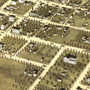 Vintage Map of Jackson, Tennessee 1870