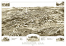 Vintage Map of Anniston, Alabama 1887