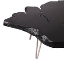 Black Teak Root Living Edge Coffee Table