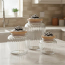 Grape Knob Glass Canisters