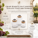 Grape Knob Glass Canisters