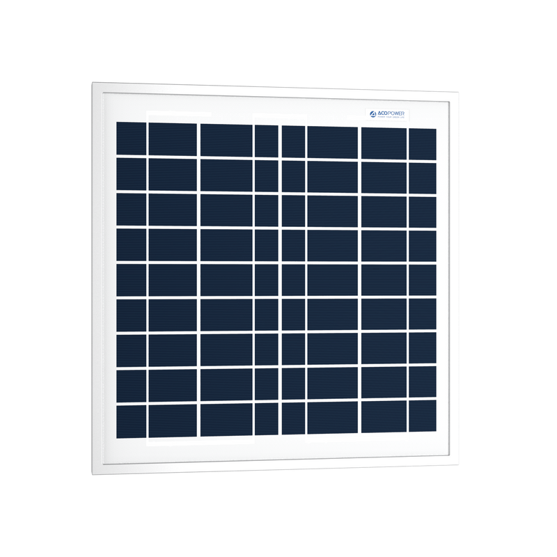 ACOPower 15W Polycrystalline Solar Panel for 12 Volt Battery Charging