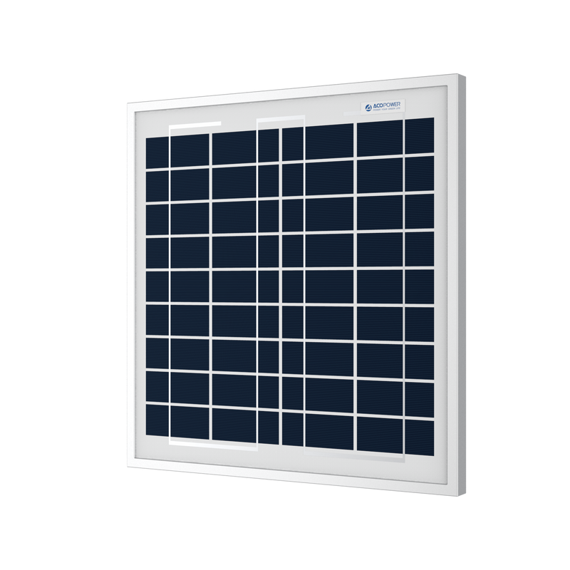 ACOPower 15W Polycrystalline Solar Panel for 12 Volt Battery Charging