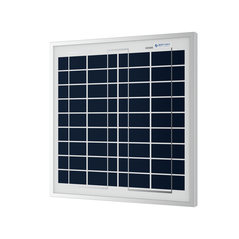 ACOPower 15W Polycrystalline Solar Panel for 12 Volt Battery Charging