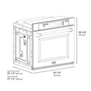 ZLINE 30"Professional True Convection Single Wall Oven, Air Fry, Self Clean, DuraSnow® Gold WASSZ-30-G
