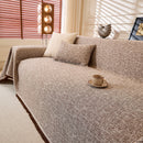 Natural Textured Linen Couch Cover, Breathable & Hypoallergenic Furniture Protector